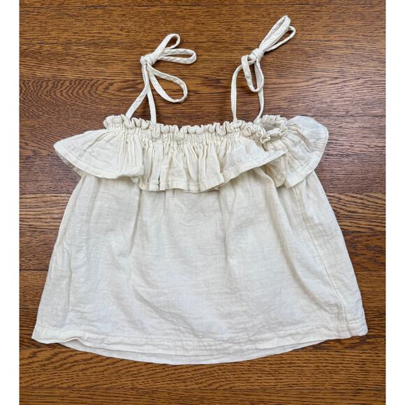 Mabo Girls' Cream Tank Top Size 4-5 - Picture 1 of 4